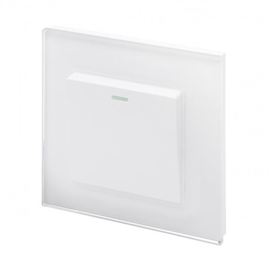 1 Gang Rocker Light Switch White