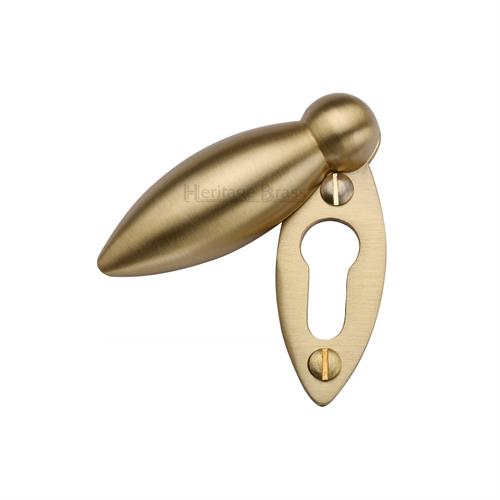 Oval Covered Escutcheon - PB