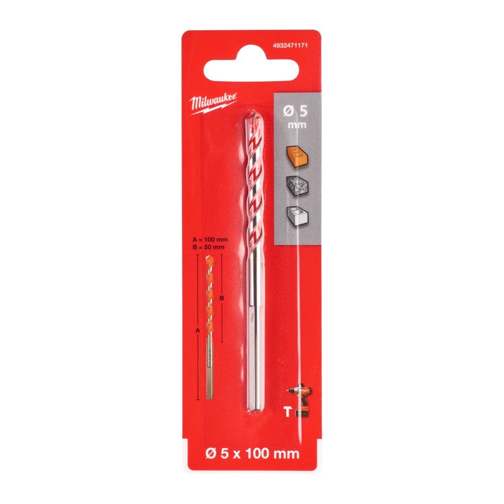 Milwaukee Concrete Drill Bit 5.0x100 - 1pc
