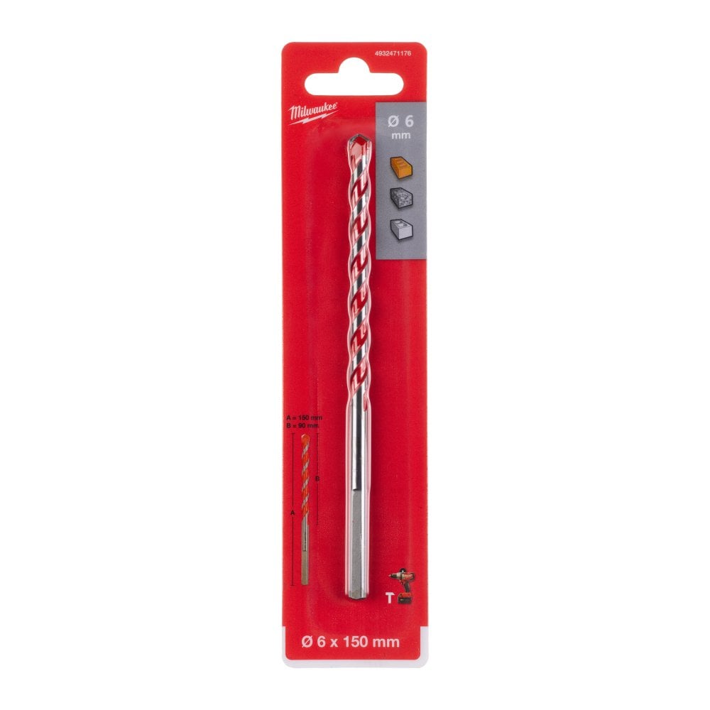 MILWAUKEE 4932363642 mèche à béton 8,5 x 120 mm MILWAUKEE 4932363642 mèche à béton 8,5 x 120 mm
