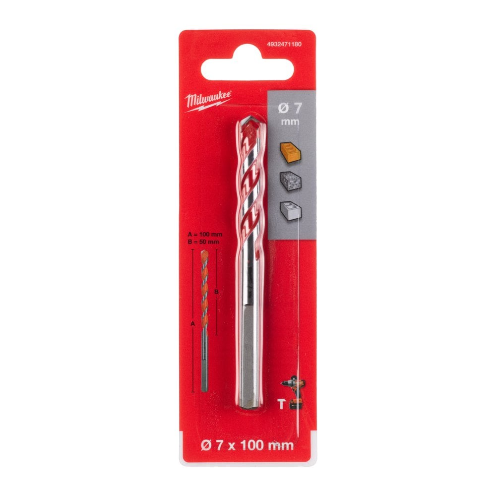 Milwaukee Concrete Drill Bit 7.0x100 - 1pc