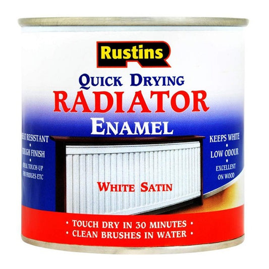 Rustins Quick Dry Radiator Paint Satin 1ltr