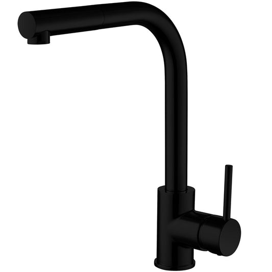 TK004K Era Pull Out Single Kitchen Mixer Black