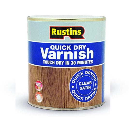 Rustins Quick Dry Varnish Clear Satin 2.5L