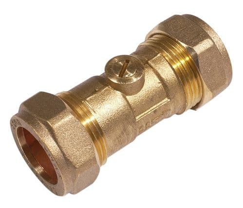 15mm Brass Isolating Valve (10 Pce)