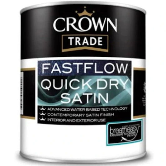 Crown Satin Fastflow Quick Dry White 2.5L