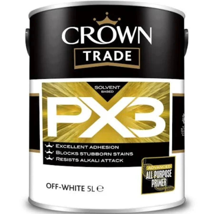 Crown PX3 All Purpose Primer 5L Off-White