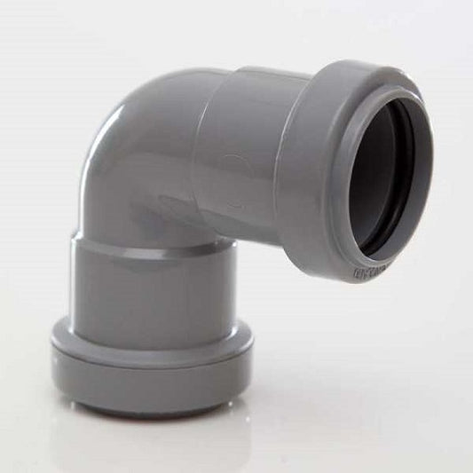 WASTE SW 32mm 90 Deg Knuckle Bend GREY