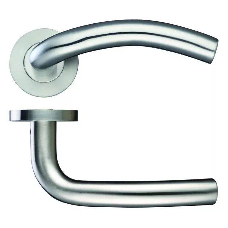 Arched lever on rose