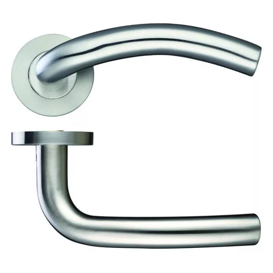 Arched lever on rose