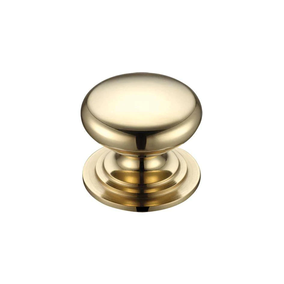 Victorian cupboard knob 25mm PB