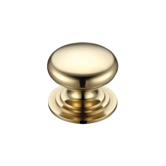 Victorian cupboard knob 25mm PB
